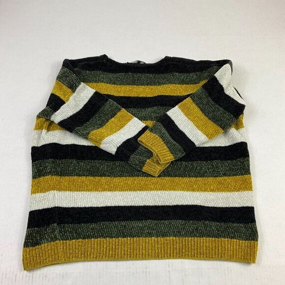 Express Womens Cozy Sweater Striped V-Neck Knit Stretch Pullover 3/4 Sleeve XS - Picture 10 of 11